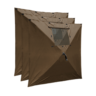 Clam Quick-Set Brown Wind Panels – Screen Tent Accessory – Clam