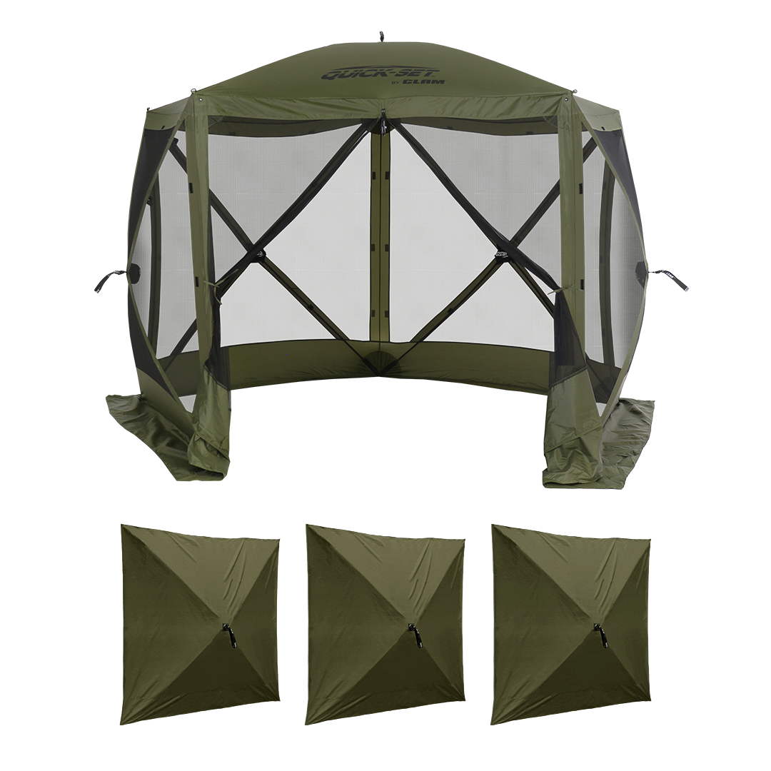 グリコ（テント） Green Venture Bundle With Three Wind Panels – Clam Outdoors