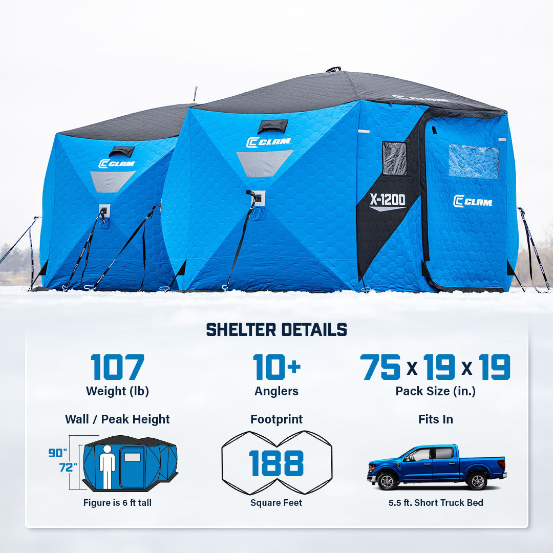 X-1200 Hub Shelter – Clam Outdoors