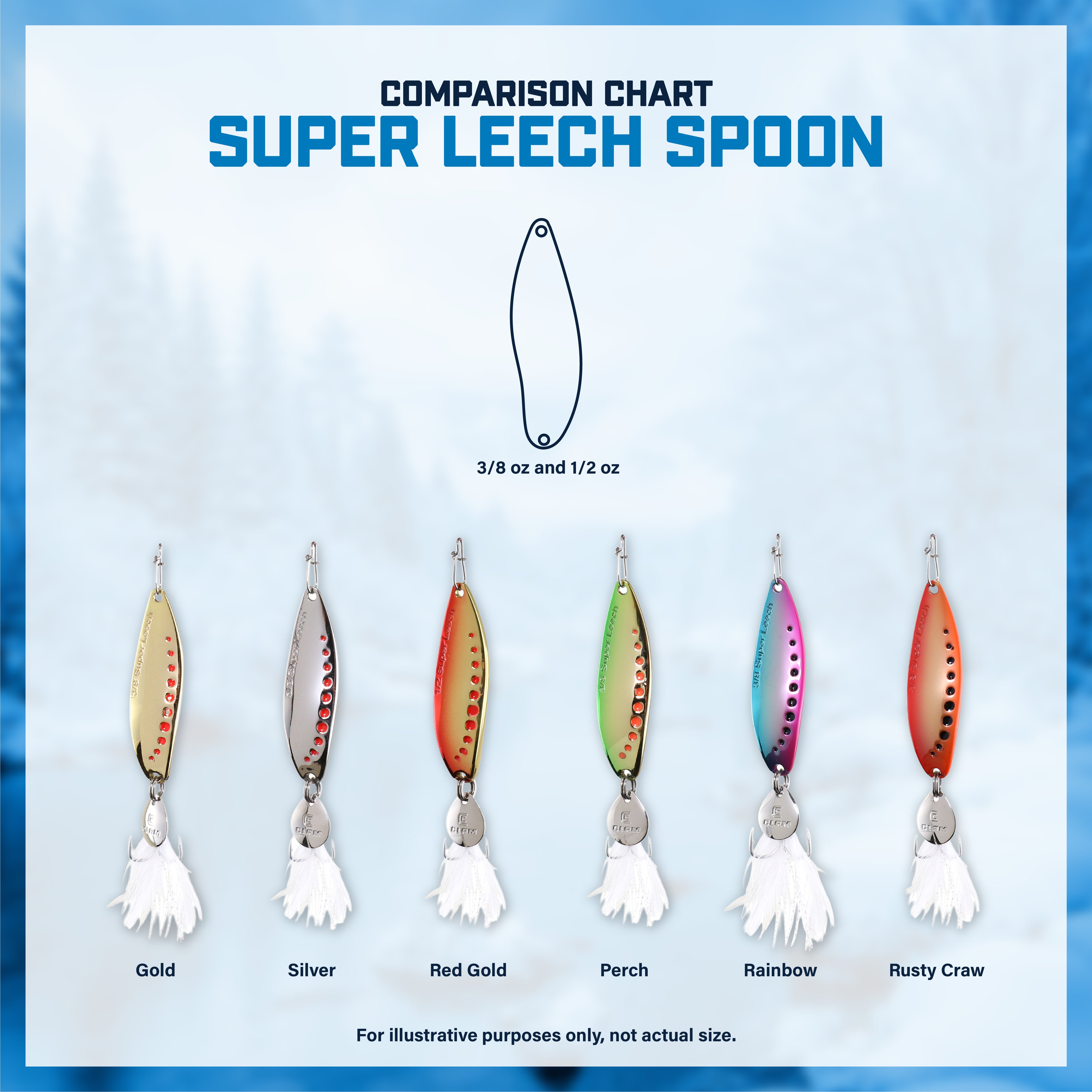 Super Leech Flutter Spoon – Clam Outdoors