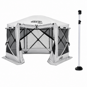 Gray Pavilion With Support Pole