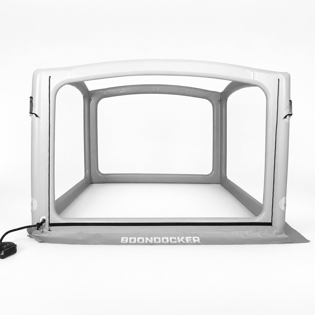 Shelter will inflate and pump will shut off automatically