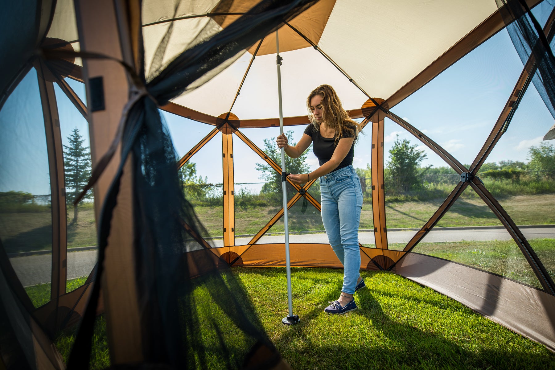 ClamLock Roof Support Pole