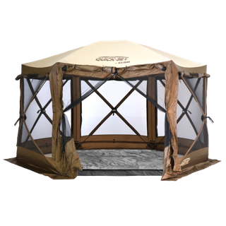 Pavilion with floor bundle