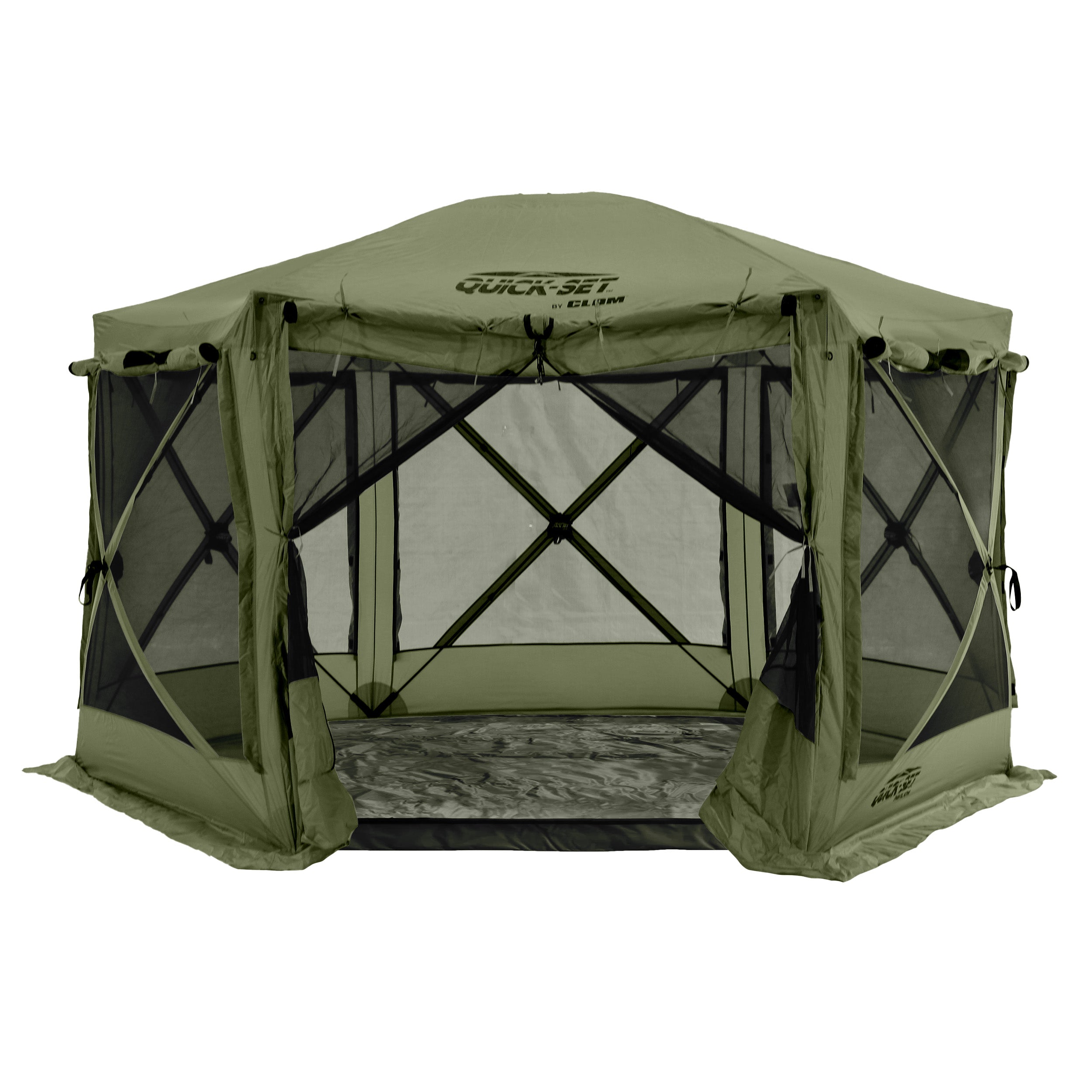 Green Pavilion Bundle With Pavilion Floor – Clam Outdoors