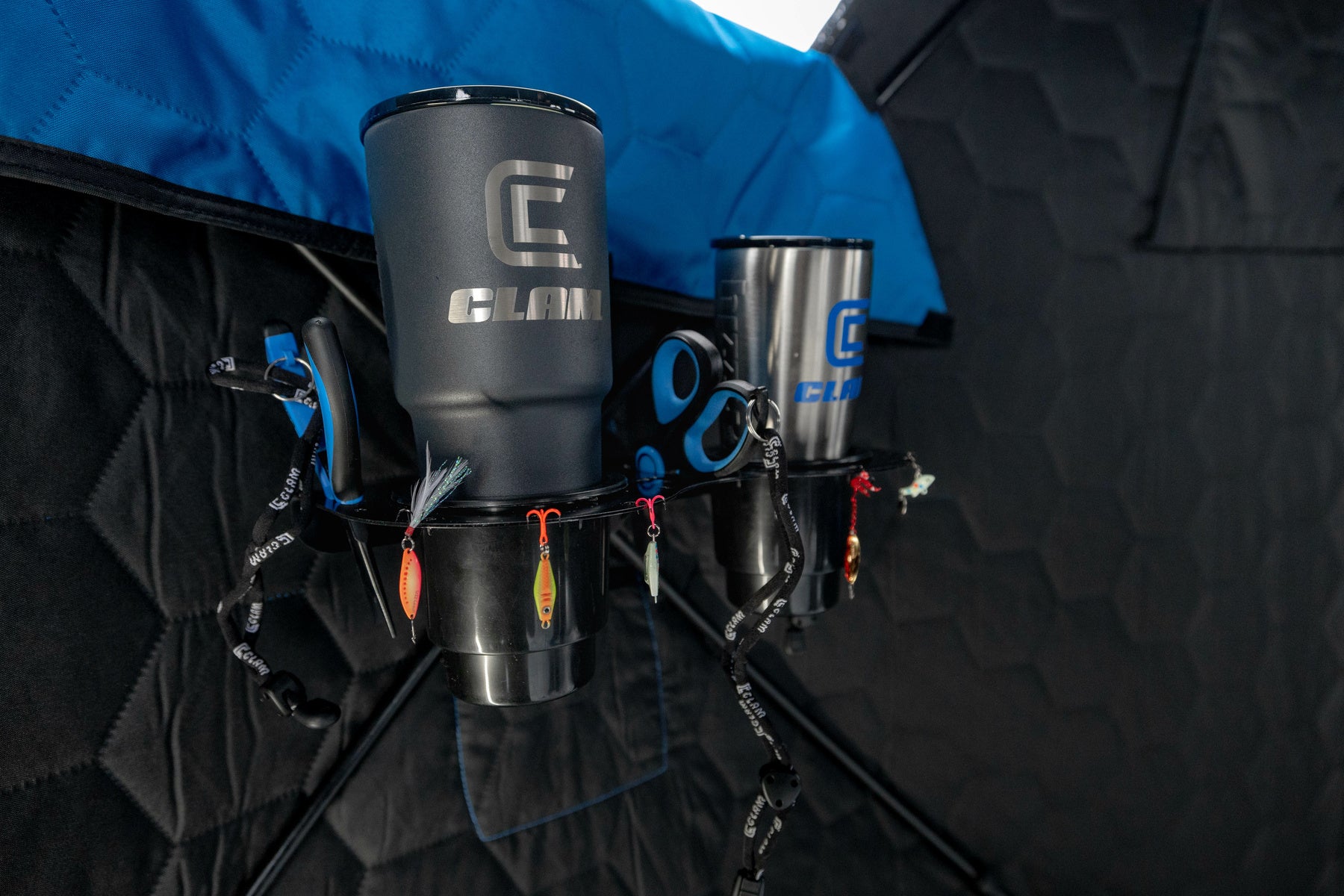 ClamLock Double Cup Holder