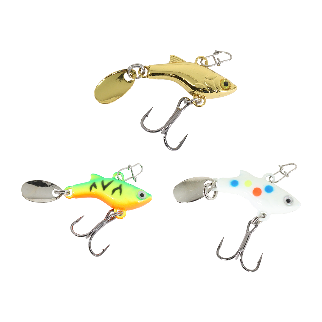 clam ice fishing lures Pinhead Pro 1/32oz / Rainbow Glow from panfish to perch to walleye Clam Tikka Flash 3/32oz /