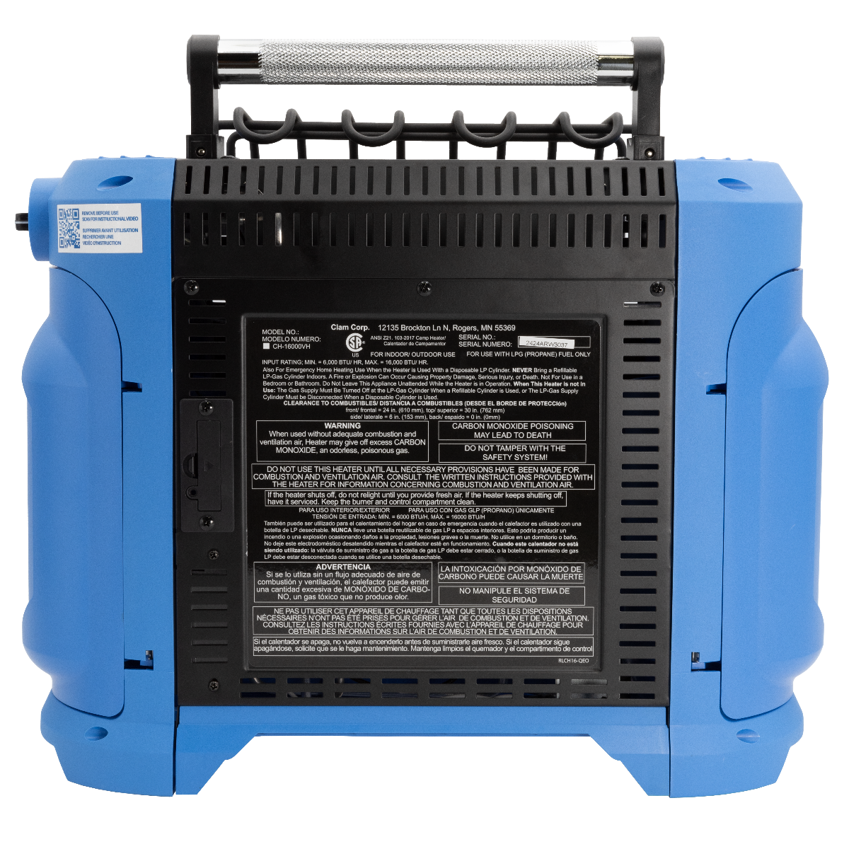 CH-16000vh Heater - Canada/MA Version