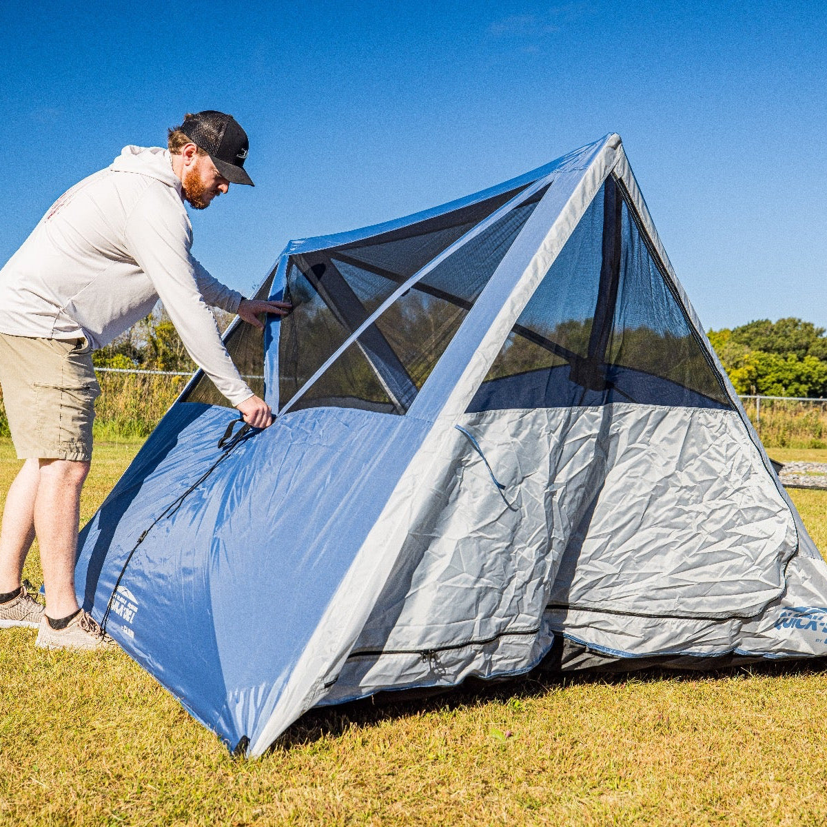 Clam Apex 3-Person A-Frame Camping Tent – Instant Pop-Up with Rain