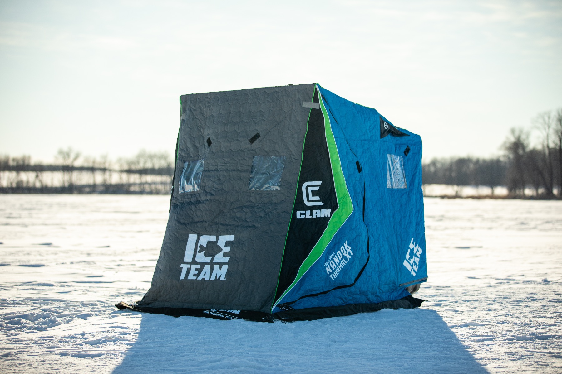 Clam Nanook XT Thermal Ice Team Edition Ice Fishing Shelter, 2