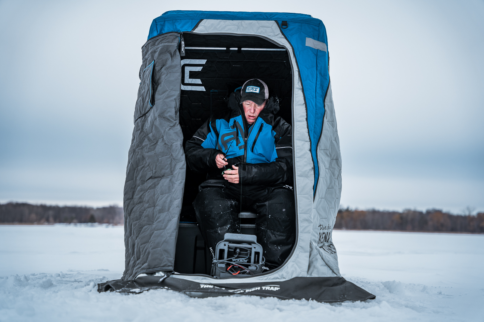Clam Kenai Pro Thermal Stealth Ice Fishing Shelter at Glen's