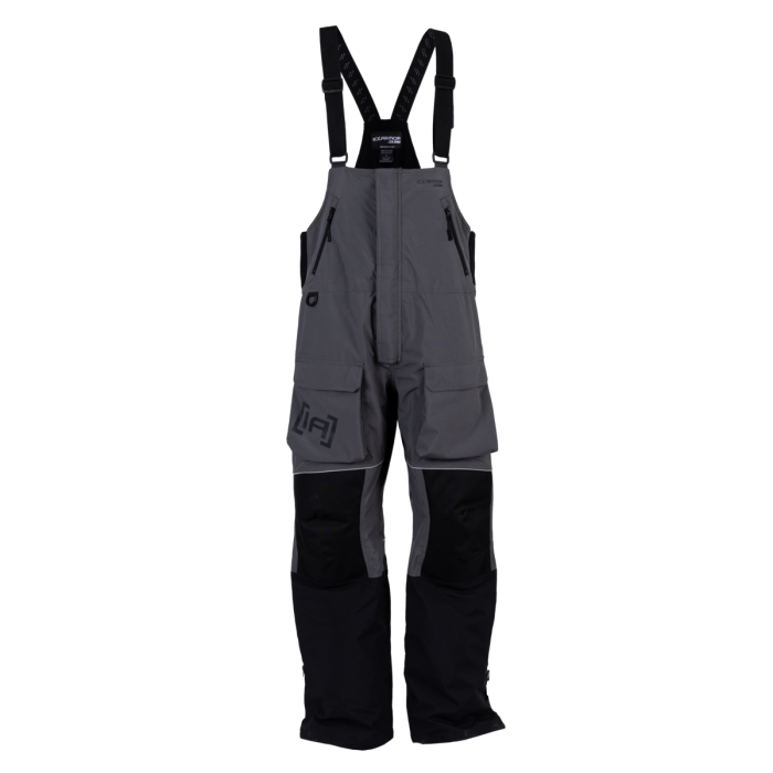CLAM Men's EdgeX Cold Weather Bibs Black Charcoal