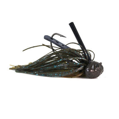 A.T. Football Head Jig 3/8oz, Mud Bug