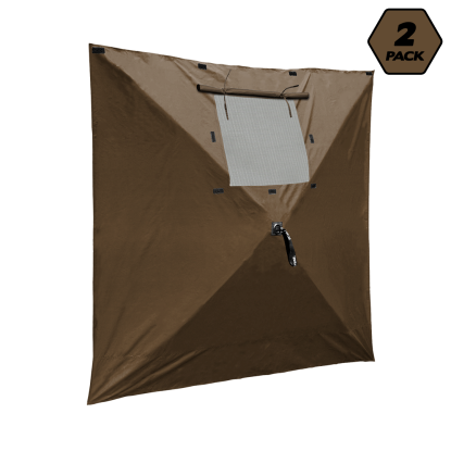 Wind Panel, 2 pk Bwn, screen hub, SS-15