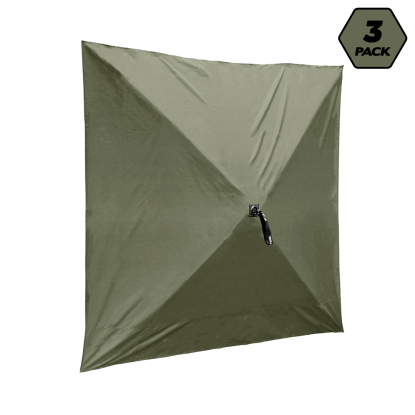 Wind Panel, 3 pk Grn, screen hub, SS-13