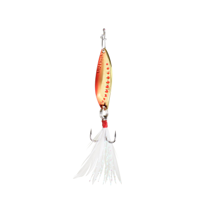 Panfish Leech Spoon, 1/32oz, Red Gold
