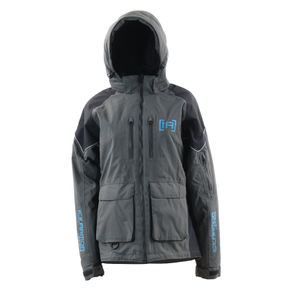 IA Wmen Rise Parka,Blk/Gy/Teal, Sm IS22